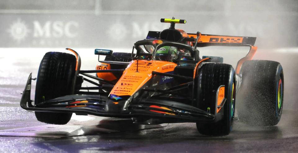 F1拉斯维加斯站排位赛：诺里斯稳扎稳打，汉密尔顿意外垫底